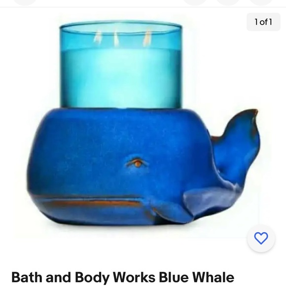 Bath & Body Works Other - Bath and body works whale candle holder